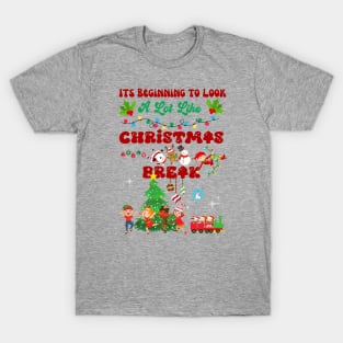 Christmas teacher, speech therapy, speech pathologist, slp, slpa, speech language pathology T-Shirt